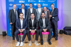Gäste der Sport-Gala auf dem «aargauersport.ch»-Sofa (Bild: Fabio Baranzini)