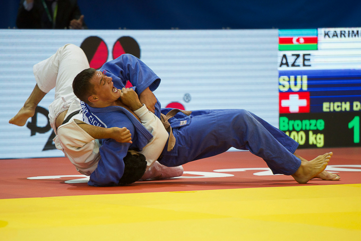 Judoka Daniel Eich legt seinen Gegner auf den Rücken