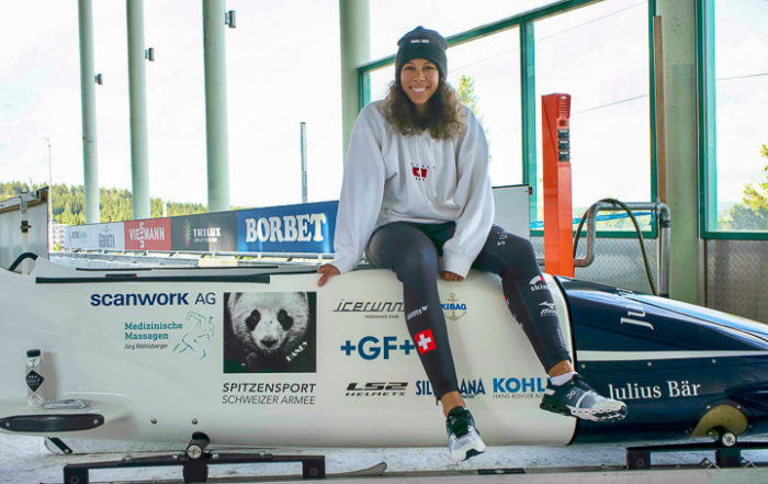 Die Aargauer Bobfahrerin Melanie Hasler im Portrait