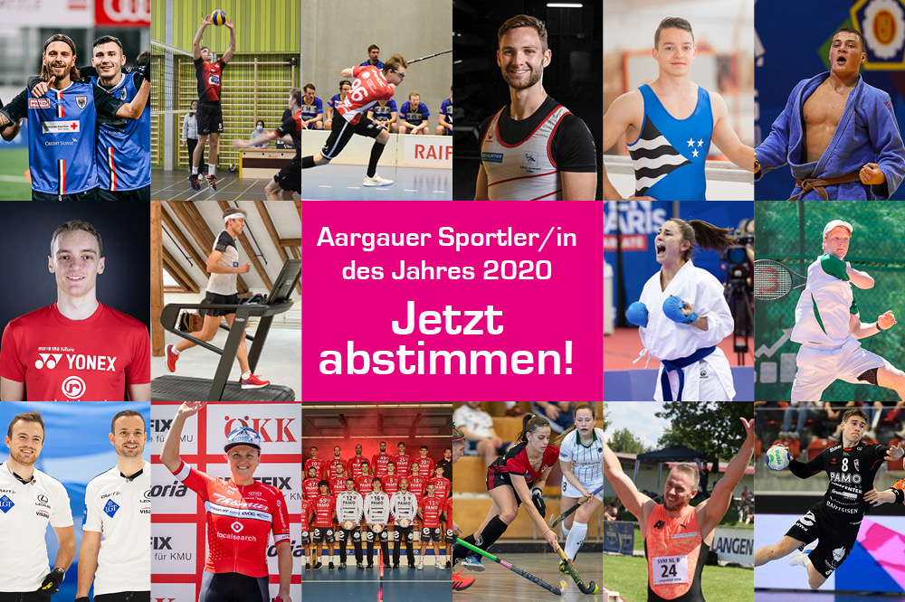 Das Voting für die Aargauer Sport-Gala ist eröffnet