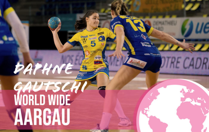 Die Aargauer Handballerin Daphne Gautschi in Aktion
