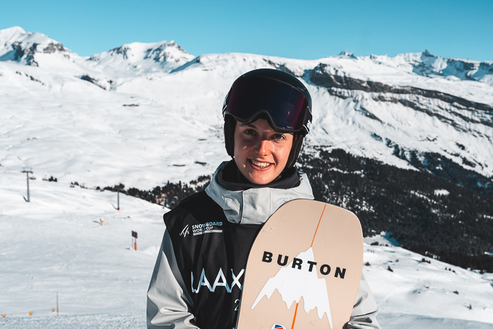 Portrait der Aargauer Snowboarderin Berenice Wicki