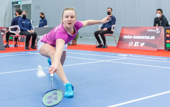 Badmintonspielerin Ronja Stern in Aktion