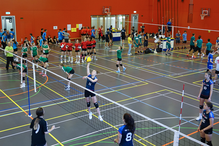 Volleyball am Schweizerischen Schulssporttag