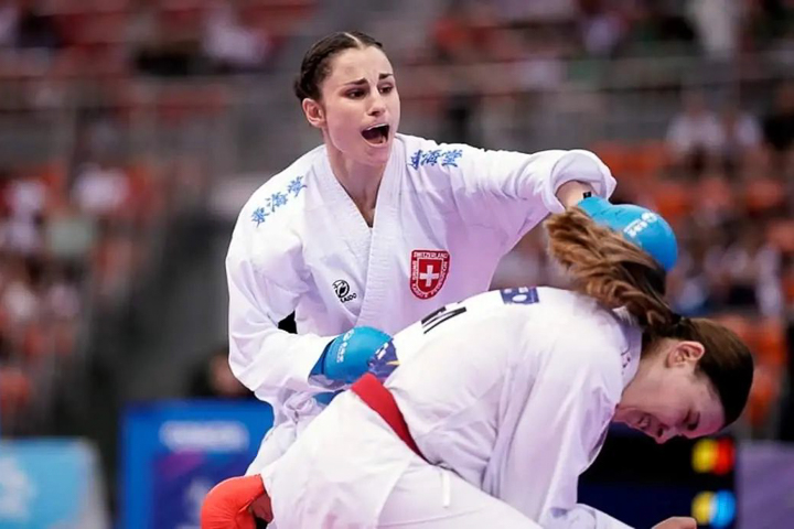 Karateka Elena Quirici in Aktion an den European Games