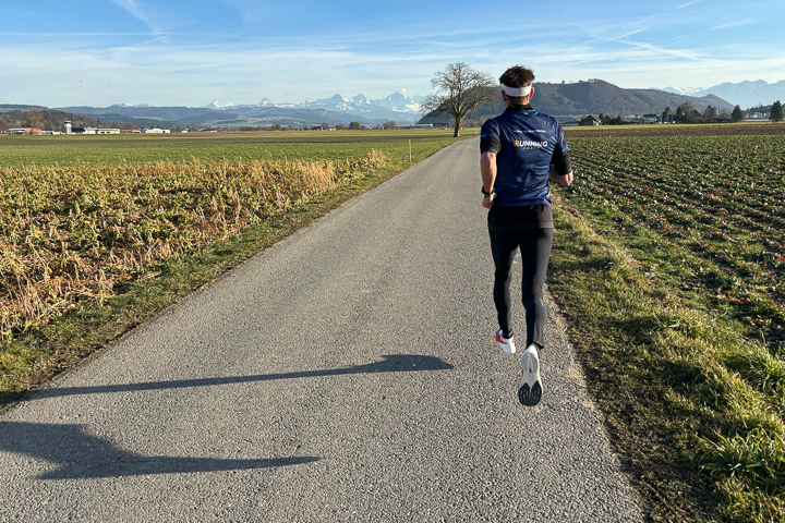 Der Aargauer Matthias Kyburz im Training für seinen ersten Marathon