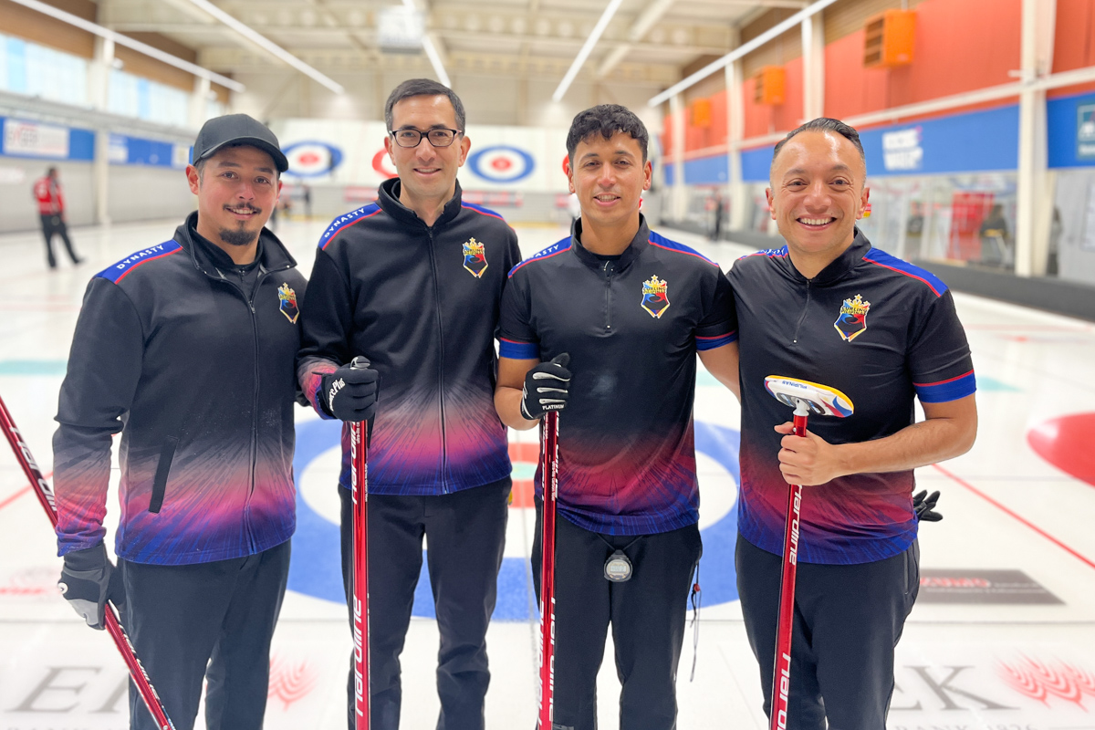 Alan Frei und sein Curlingteam